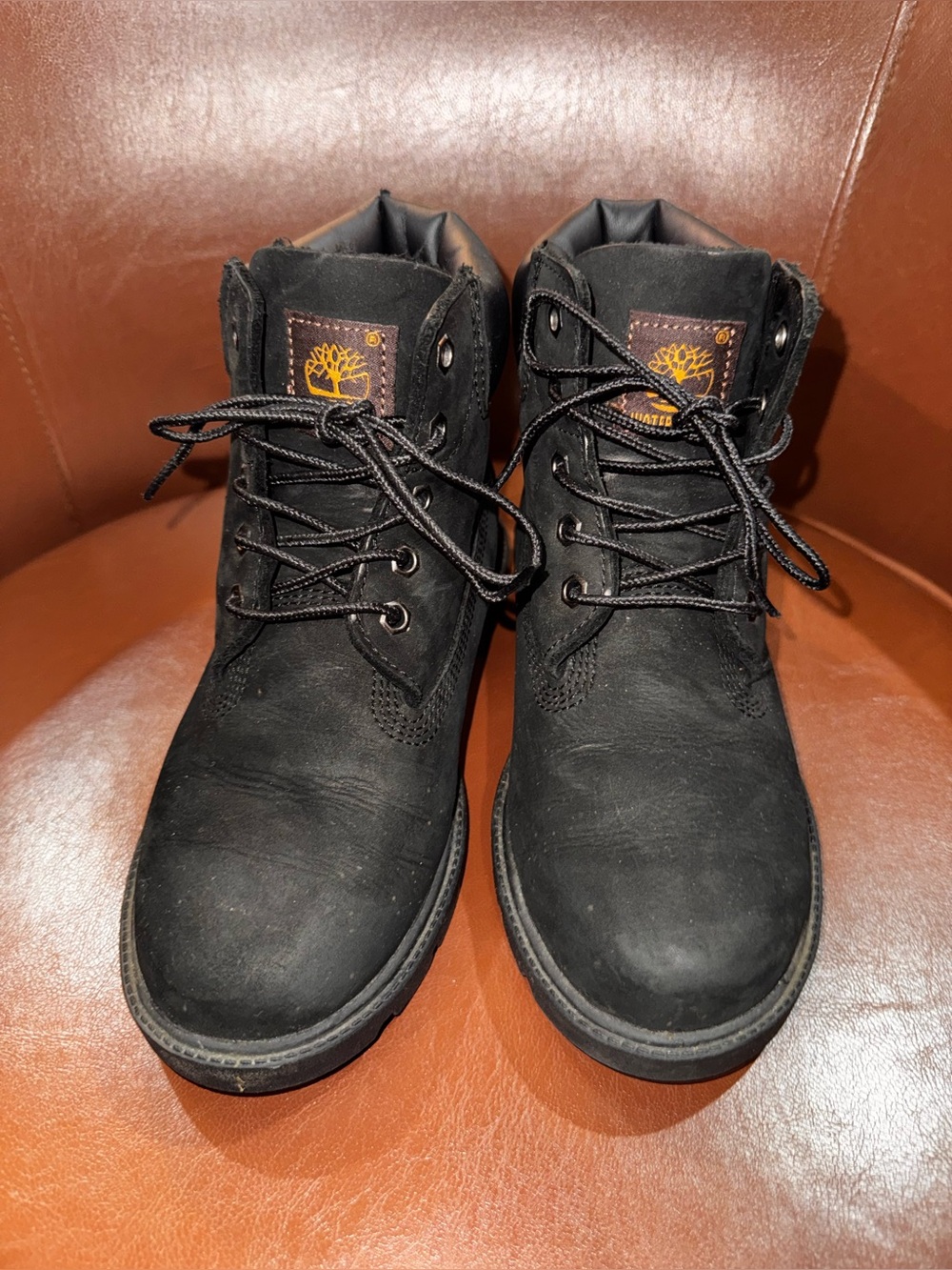 Timberland 6 Inch Waterproof Boots Boys 3Y Black Classic